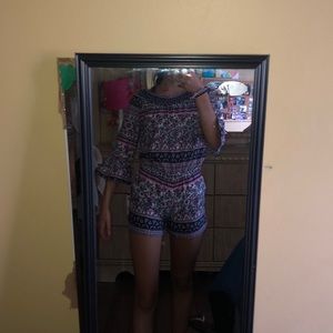 Floral pattern romper